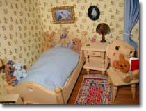Teddybren im Bett